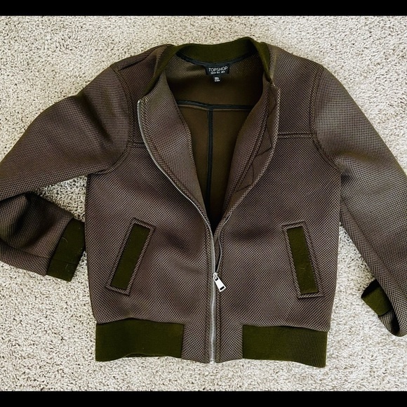 SALE!! Top Shop Olive Green Jacket - Picture 5 of 5
